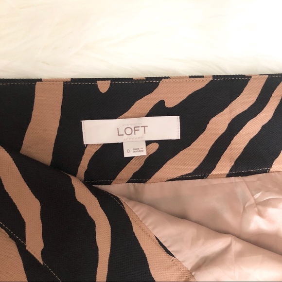 Loft zebra print skirt - Picture 2 of 3